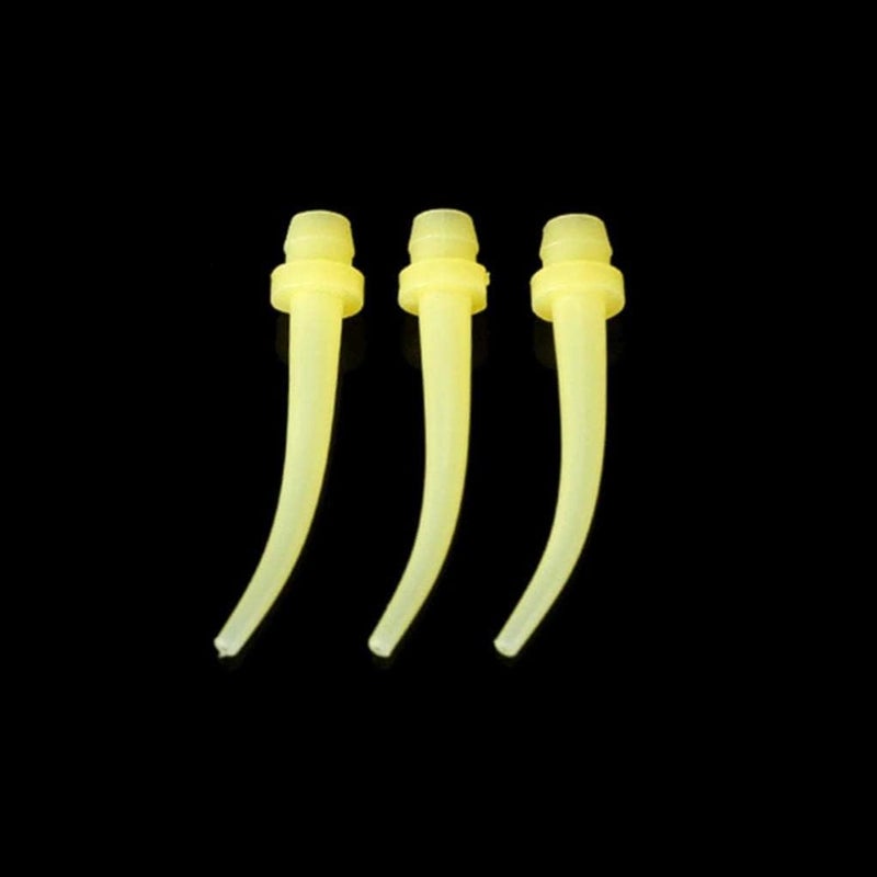 woobles Disposable Nozzles, 100pcs Dental Impression Oral Mixing Tips, Intraoral Bent Tip Oral Mixing Nozzle (Yellow) - Image 4